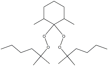 2,6-Dimethyl-1,1-bis(1,1-dimethylpentylperoxy)cyclohexane,,结构式