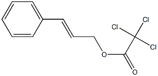 トリクロロ酢酸(2E)-3-フェニル-2-プロペニル 化学構造式
