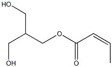 Isocrotonic acid 3-hydroxy-2-(hydroxymethyl)propyl ester Struktur