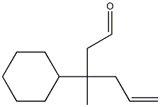 3-Cyclohexyl-3-(2-propenyl)butanal,,结构式