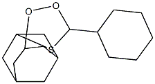 5'-Cyclohexylspiro[adamantane-2,3'-[1,2]dioxa[4]thiacyclopentane],,结构式