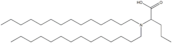 2-(Ditetradecylamino)valeric acid Structure