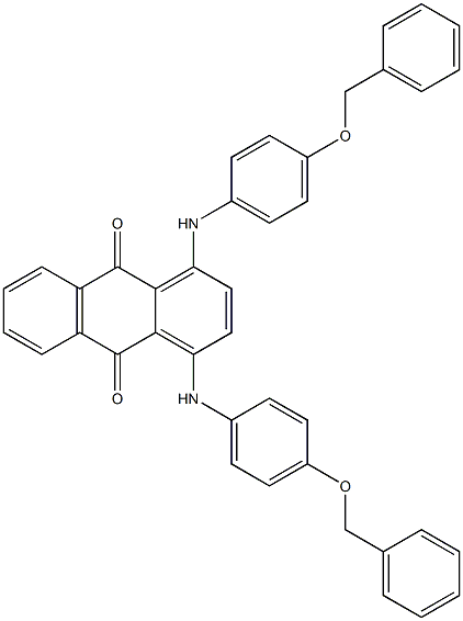 1,4-Bis(4-benzyloxyanilino)anthraquinone Structure