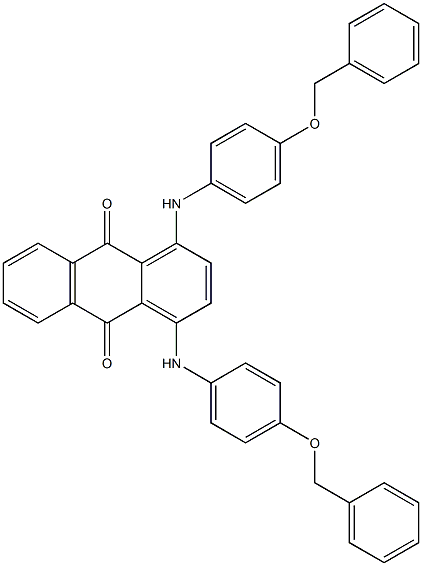 1,4-Bis(4-benzyloxyanilino)anthraquinone,,结构式