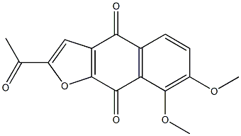 2-Acetyl-7,8-dimethoxynaphtho[2,3-b]furan-4,9-dione Structure