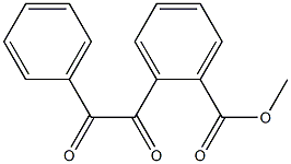 2-[(フェニル)グリオキシロイル]安息香酸メチル 化学構造式