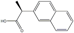 (2S)-2-(2-Naphtyl)propionic acid Structure