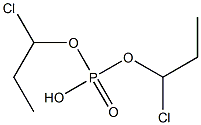Phosphoric acid hydrogen bis(1-chloropropyl) ester Structure