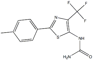 1-[2-(4-Methylphenyl)-4-(trifluoromethyl)-5-thiazolyl]urea