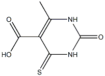 1,2,3,4-Tetrahydro-6-methyl-2-oxo-4-thioxopyrimidine-5-carboxylic acid Structure