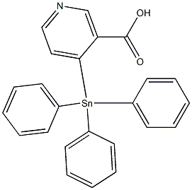 Triphenylstannylnicotnic acid Structure