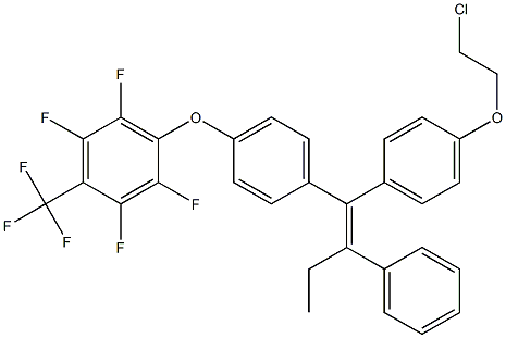 (E)-1-[4-(2-Chloroethoxy)phenyl]-1-[4-[2,3,5,6-tetrafluoro-4-(trifluoromethyl)phenoxy]phenyl]-2-phenyl-1-butene