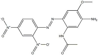 N-[5-Amino-2-(2,4-dinitrophenylazo)-4-methoxyphenyl]acetamide Structure