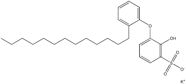 2-Hydroxy-2'-tridecyl[oxybisbenzene]-3-sulfonic acid potassium salt Structure