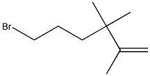 6-ブロモ-2,3,3-トリメチル-1-ヘキセン 化学構造式