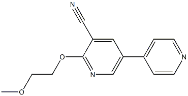 2-(2-Methoxyethoxy)-5-(4-pyridinyl)pyridine-3-carbonitrile|