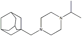 1-Isopropyl-4-(1-adamantylmethyl)piperazine Structure