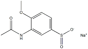 3-(アセチルアミノ)-4-メトキシベンゼンスルフィン酸ナトリウム 化学構造式