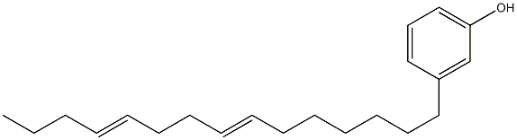 3-(7,11-Pentadecadienyl)phenol,,结构式