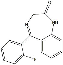 1,3-Dihydro-5-(2-fluorophenyl)-2H-1,4-benzodiazepin-2-one