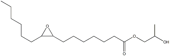 8,9-Epoxypentadecanoic acid 2-hydroxypropyl ester Structure