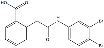 2-[2-[3,4-Dibromoanilino]-2-oxoethyl]benzoic acid