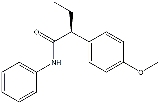 [S,(+)]-2-(p-Methoxyphenyl)-N-phenylbutyramide Structure