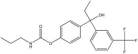 1-(3-Trifluoromethylphenyl)-1-(4-propylaminocarbonyloxyphenyl)-1-propanol