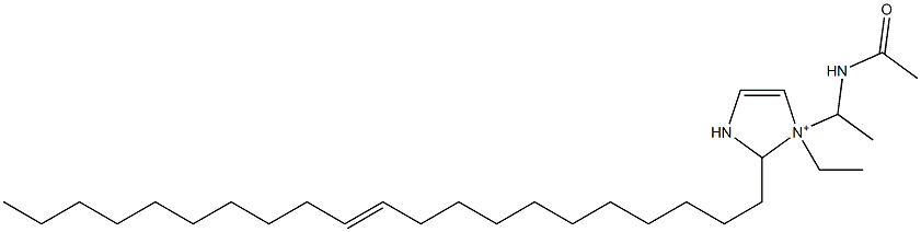 1-[1-(Acetylamino)ethyl]-1-ethyl-2-(11-henicosenyl)-4-imidazoline-1-ium Struktur