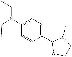 2-[p-(Diethylamino)phenyl]-3-methyloxazolidine Structure