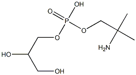 (-)-1-O-[(2-Amino-2-methylpropyl)phosphono]-D-glycerol Structure