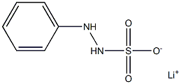 1-Phenylhydrazine-2-sulfonic acid lithium salt,,结构式