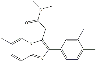 N,N-Dimethyl-2-(3,4-dimethylphenyl)-6-methylimidazo[1,2-a]pyridine-3-acetamide