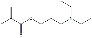 メタクリル酸3-(ジエチルアミノ)プロピル 化学構造式