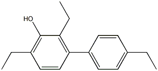 2,6-Diethyl-3-(4-ethylphenyl)phenol,,结构式