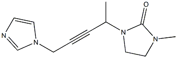 3-Methyl-1-[1-methyl-4-(1H-imidazol-1-yl)-2-butynyl]imidazolidin-2-one