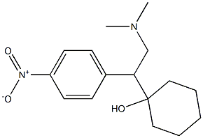 1-[1-(4-Nitrophenyl)-2-dimethylaminoethyl]cyclohexanol Structure