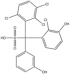 (2-Chloro-3-hydroxyphenyl)(2,3,6-trichlorophenyl)(3-hydroxyphenyl)methanesulfonic acid