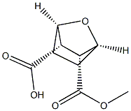 [1S,2R,3S,4R,(-)]-2-(Methoxycarbonyl)-7-oxabicyclo[2.2.1]heptane-3-carboxylic acid Struktur