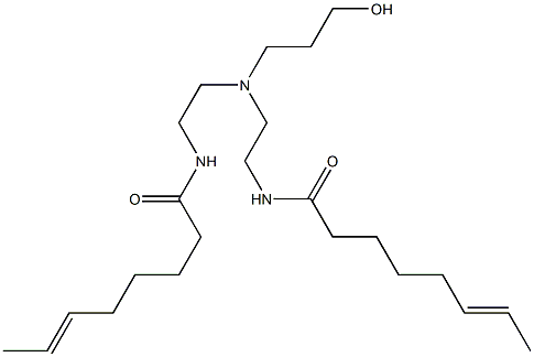 N,N'-[3-Hydroxypropyliminobis(2,1-ethanediyl)]bis(6-octenamide) Structure