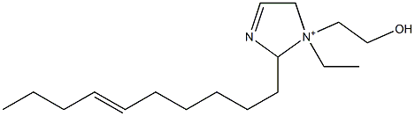 2-(6-Decenyl)-1-ethyl-1-(2-hydroxyethyl)-3-imidazoline-1-ium Structure