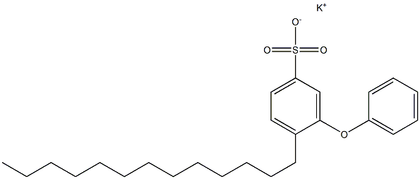 3-Phenoxy-4-tridecylbenzenesulfonic acid potassium salt,,结构式