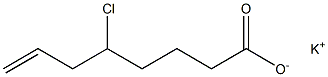 5-Chloro-7-octenoic acid potassium salt,,结构式