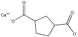 1,3-Cyclopentanedicarboxylic acid calcium salt Structure