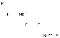 五ふっ化二ニオブ 化学構造式