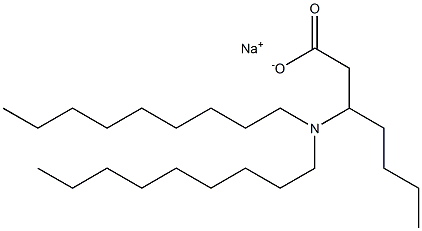 3-(Dinonylamino)heptanoic acid sodium salt Struktur