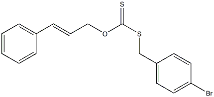 Dithiocarbonic acid O-cinnamyl S-(p-bromobenzyl) ester Structure