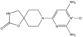 8-[(2,6-Diaminopyrimidine 1-oxide)-4-yl]-1-oxa-3,8-diazaspiro[4.5]decan-2-one Struktur