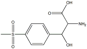 2-Amino-3-hydroxy-3-[4-(methylsulfonyl)phenyl]propionic acid Struktur