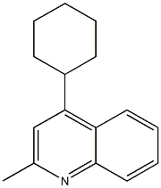 4-Cyclohexyl-2-methylquinoline Structure